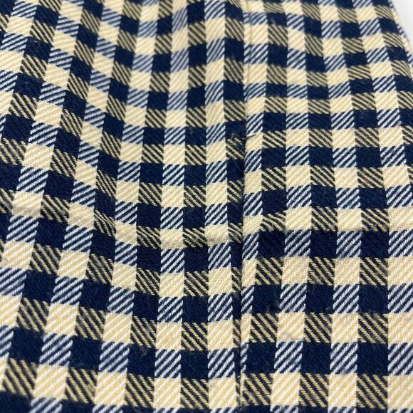 1980s Maggie Lawrence checkered midi skirt, size 6 vintage blue & yellow skirt - Picture 9 of 10